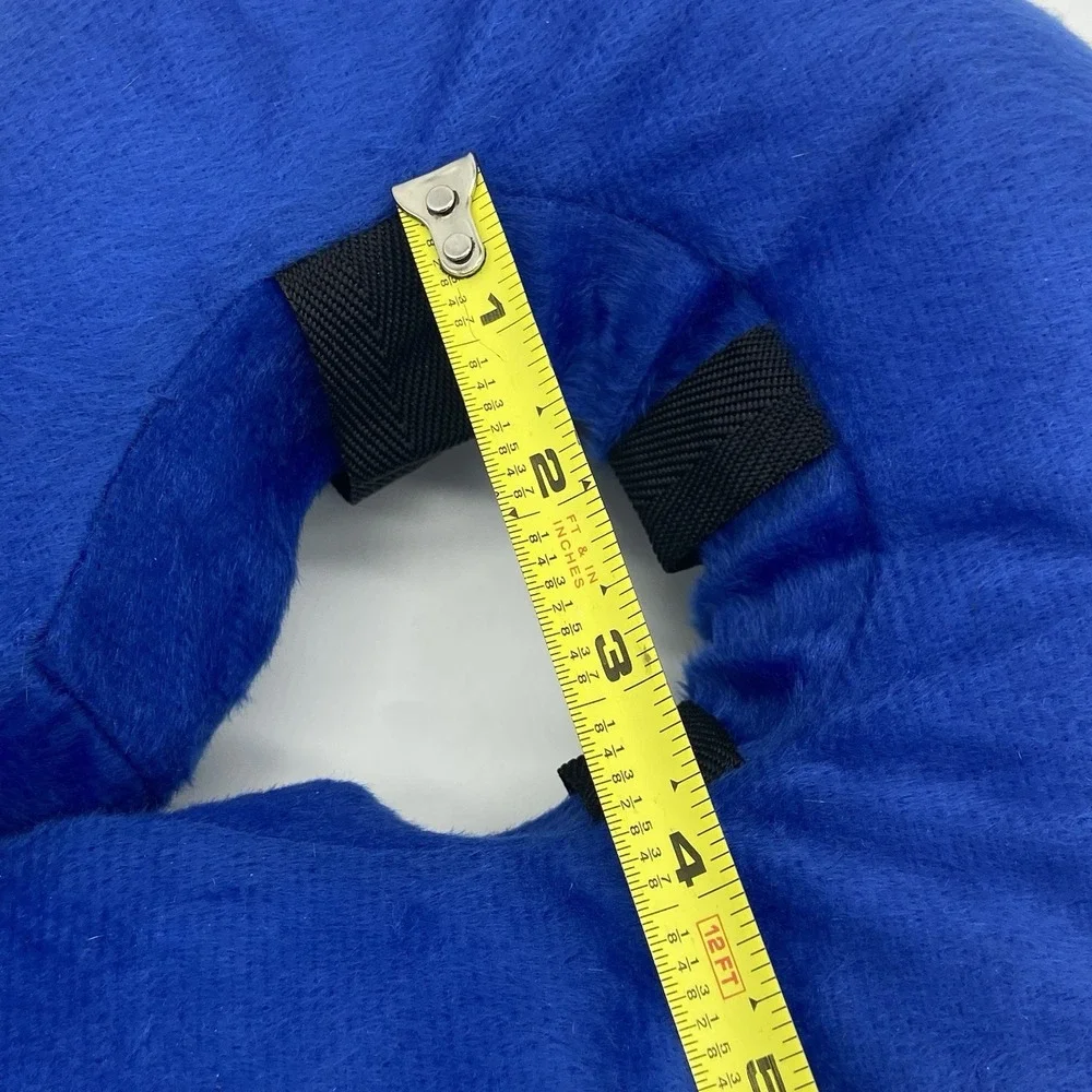 Pet Recovery Surgery Inflatable Donut Collar Protective Medium Cone Dog Blue EUC